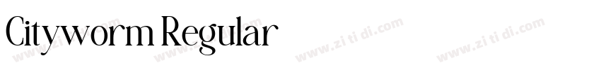 Cityworm Regular字体转换